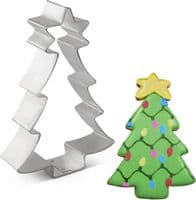 2 x Christmas Cookie Cutters -Tree & Snowflake